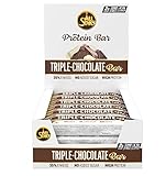 All Stars Protein Bar Triple-Chocolate I 18 x 50g Protein-Riegel inkl. 35% Proteine I Protein Bars mit Schokolade überzogen + Crispies I sättigende Eiweiß-Riegel zuckerarm & kalorienarm